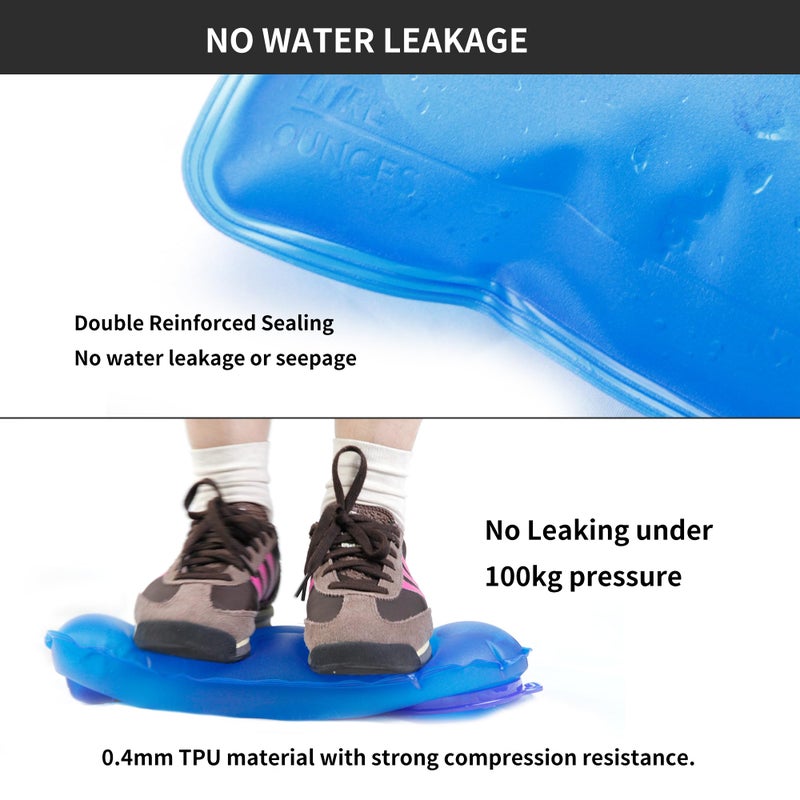 Unigear Hydration Bladder, 1.5L/2L/2.5L/3L Water Bladde Non-BPA and odorless for Backpacking, Biking, Hiking and Camping (Blue, 2L) - Image 5